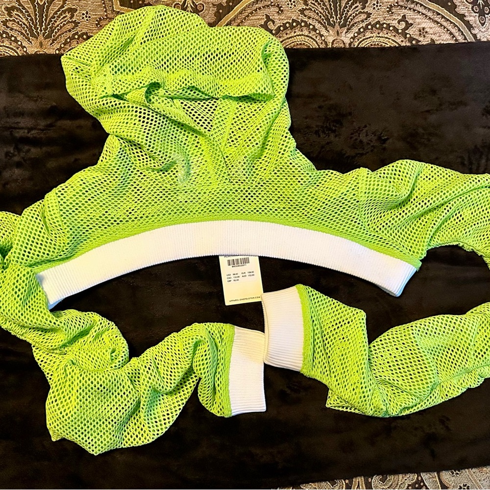 Neon Green Mesh Crop Top